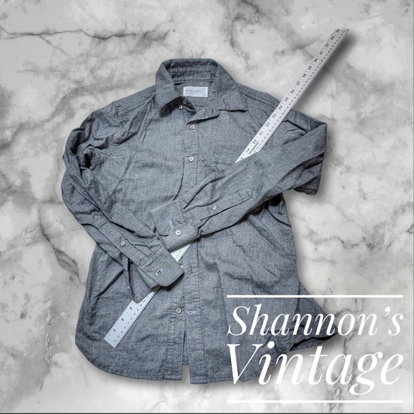 eight & sand Other - Eight & Sand Made In USA 100% Organic Long Staple Cotton Popover Shirt A39